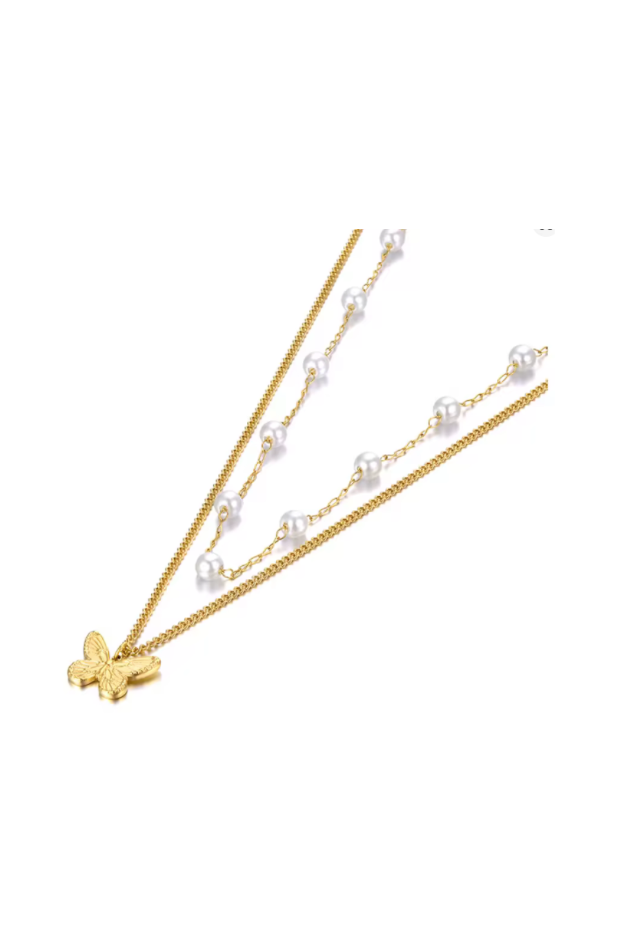 PEARL BUTTERFLY NECKLACE