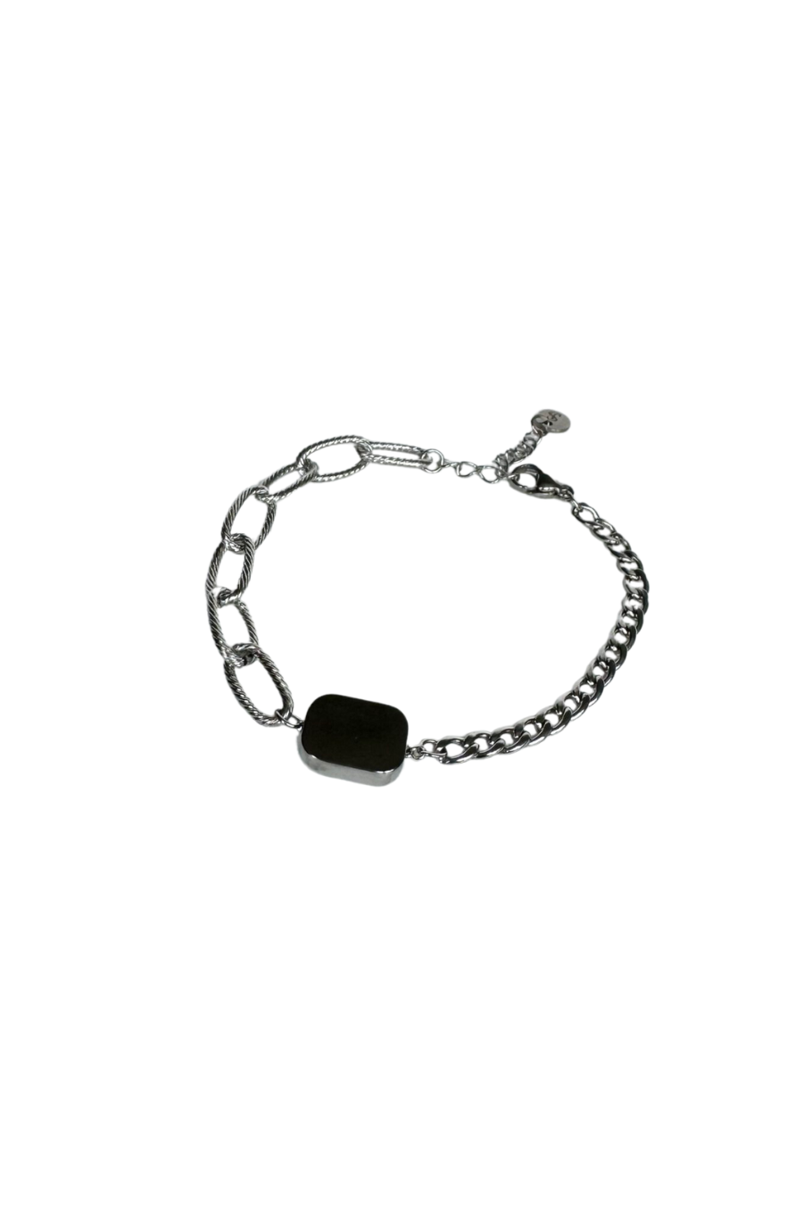 GRAVEERBARE ARMBAND SLUITING ZILVER