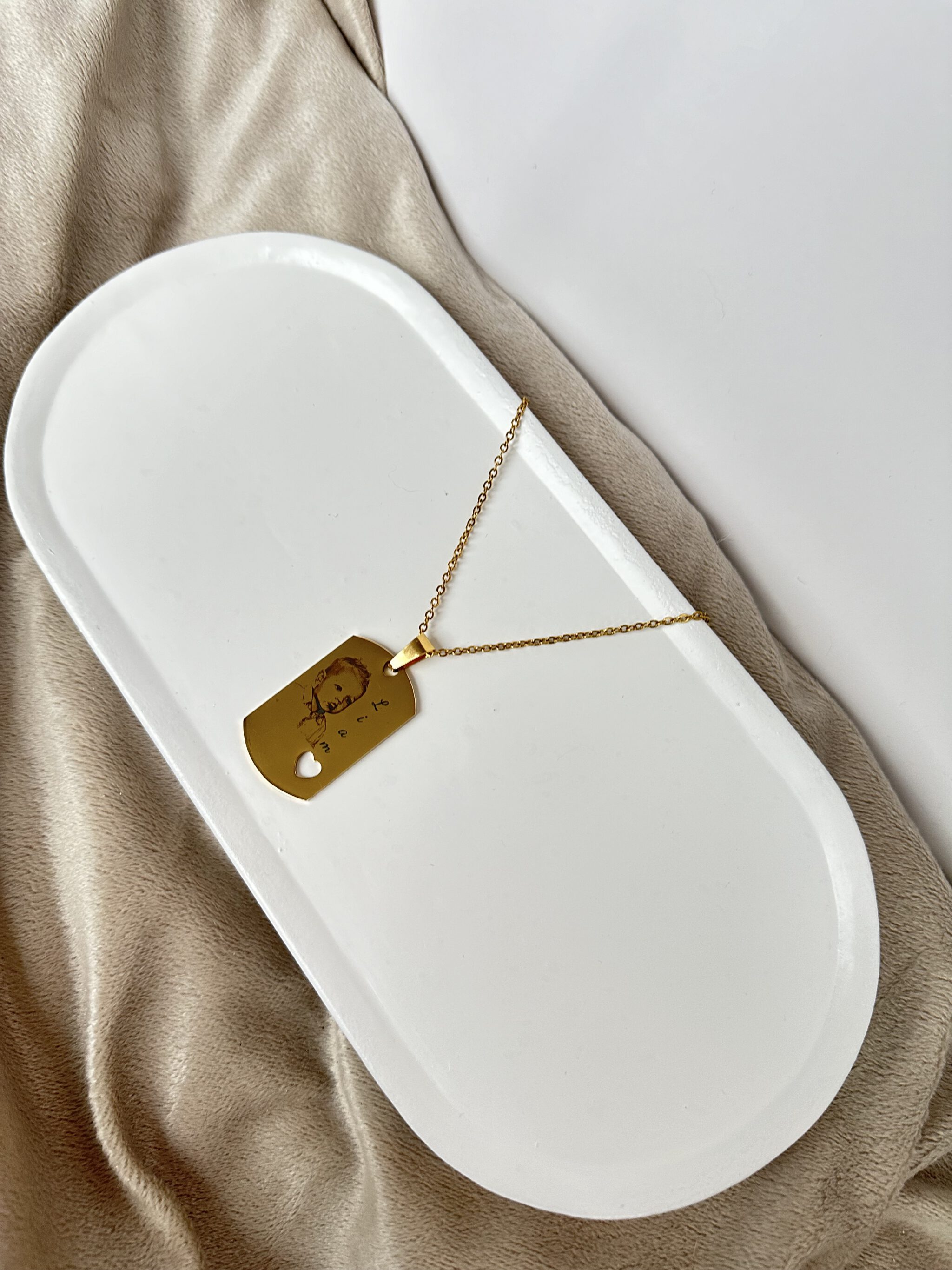 GRAVEERBARE FOTO KETTING GOUD