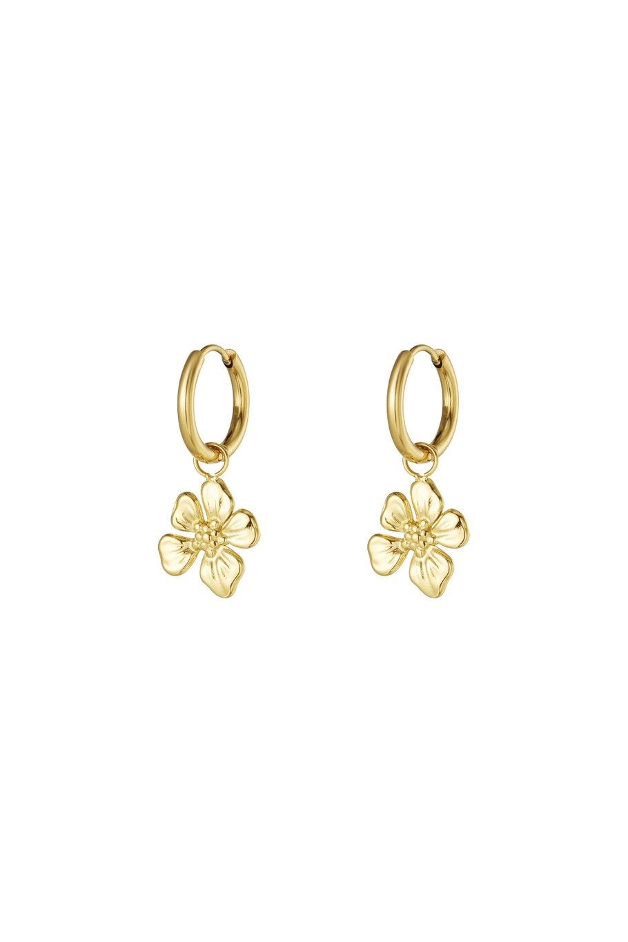 Tropical flower earrings