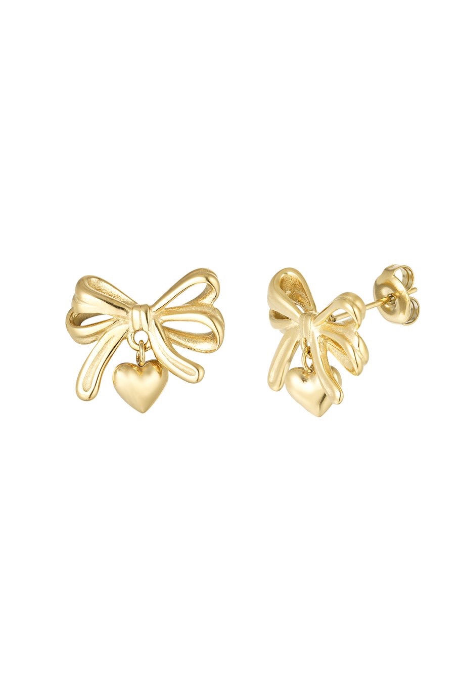 Heart Bow Earrings