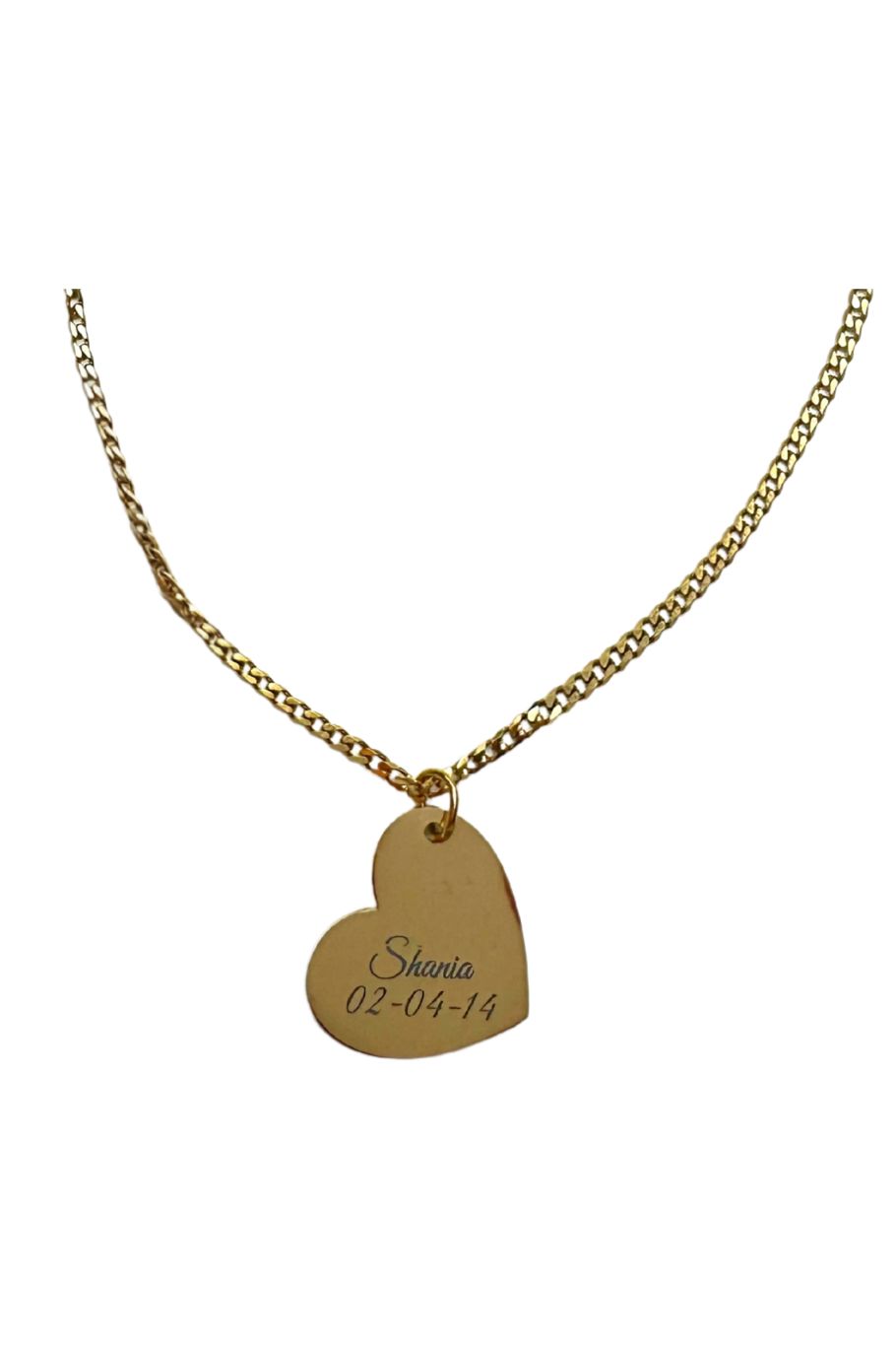 Engraving Heart Necklace