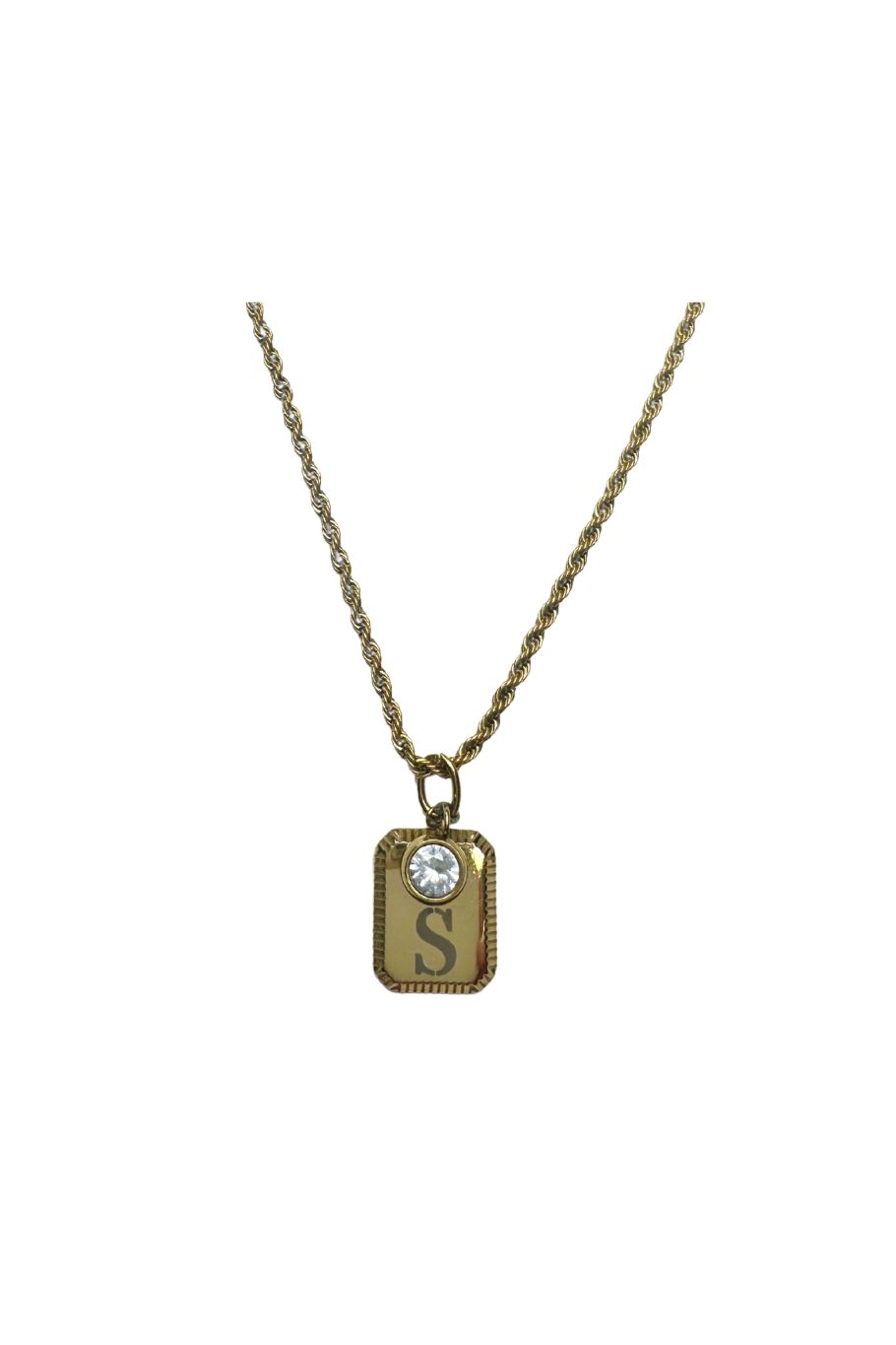 Diamond Initial Necklace