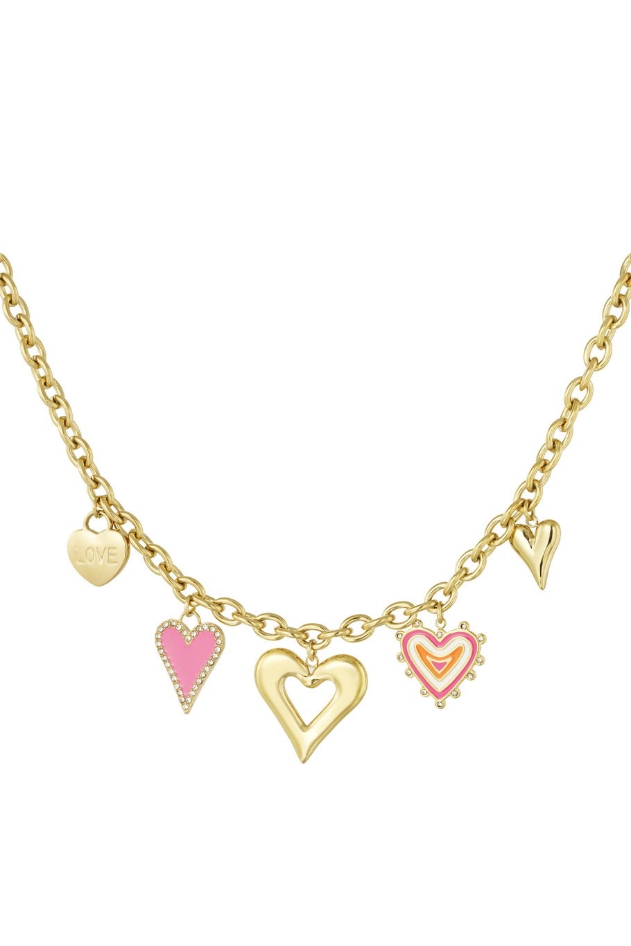 Charm necklace love always wins